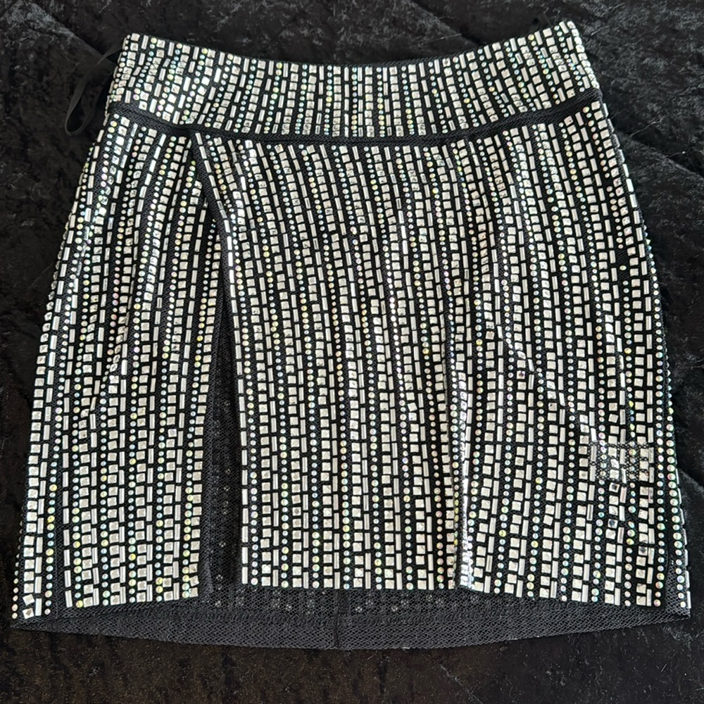 NovaLuxe gem skirt with slit